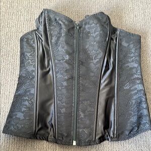 Black Lace Corset Top